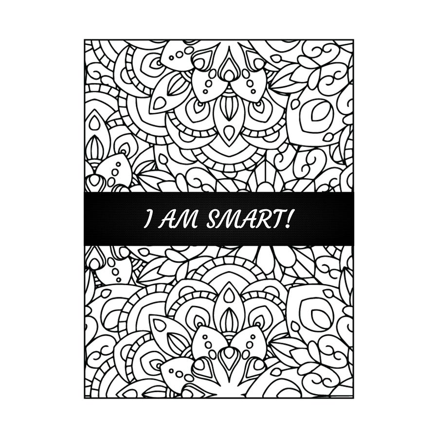 Digital Positive Affirmation Adult Coloring Book for Women 8.5x11 product image (6)
