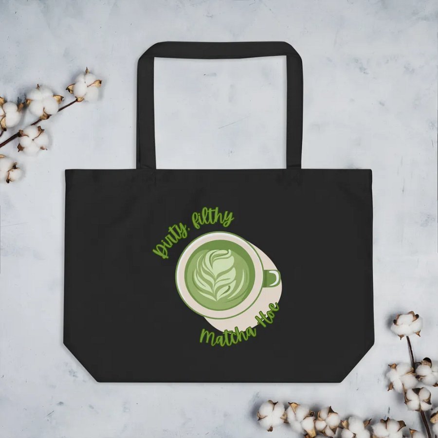 Dirty, filthy matcha tote product image (4)