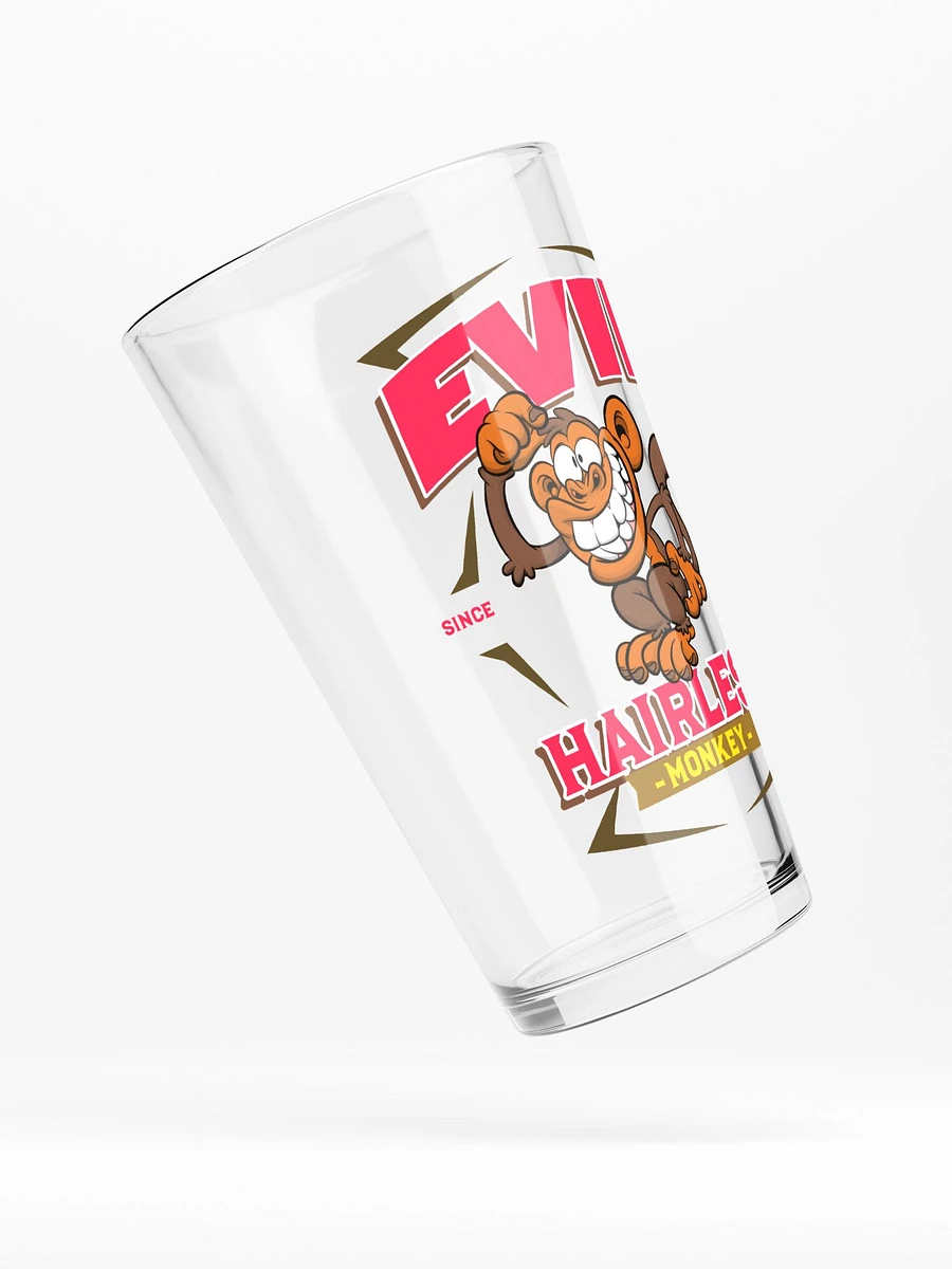 Evil Hairless Monkey v2 - Pint Glass product image (4)