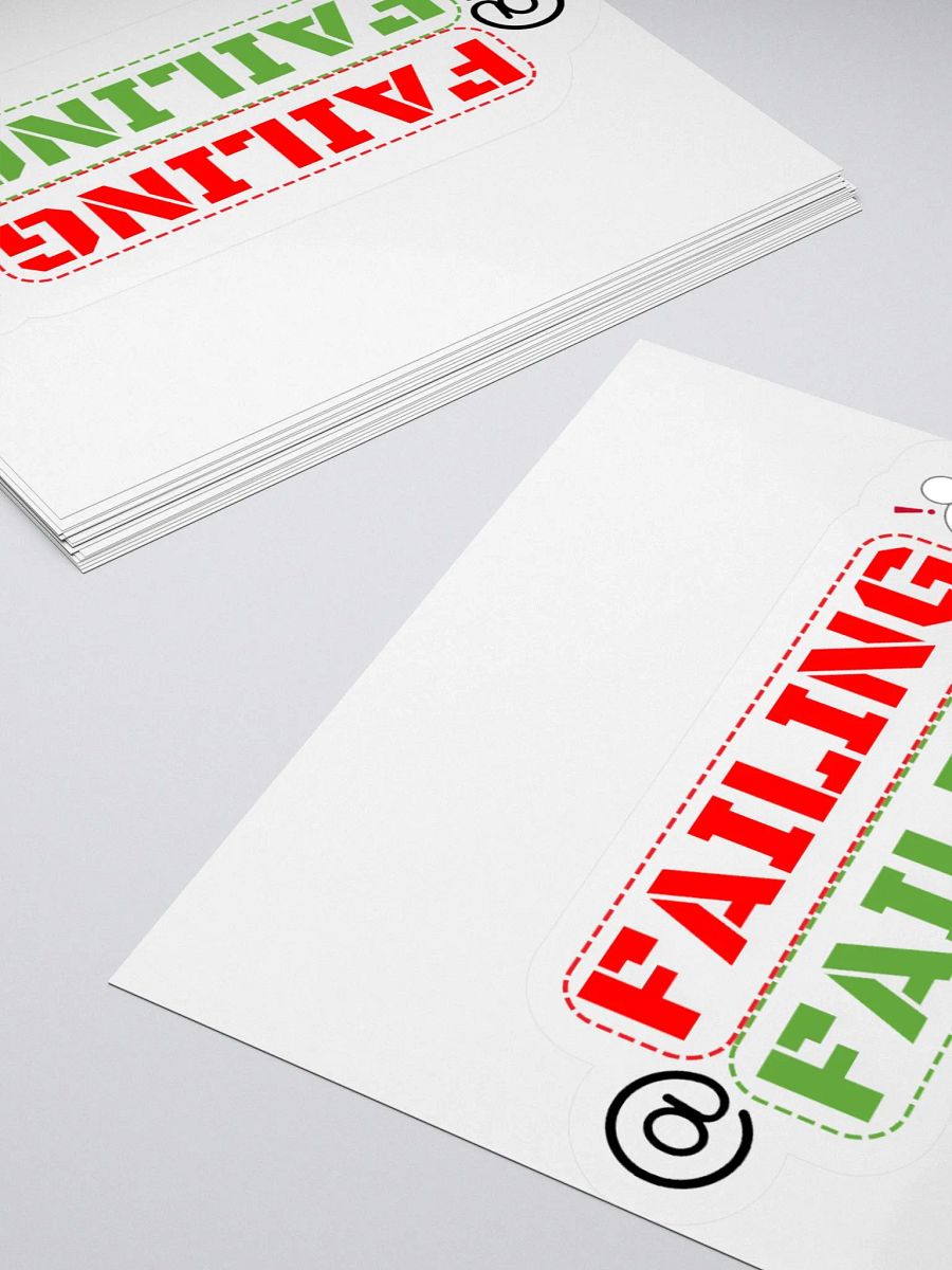 Failing at Failing Kiss-Cut Sticker product image (10)
