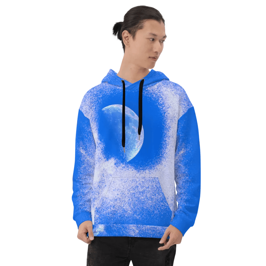 Original Disintegrating Moon Unisex Pull Over Hoodie product image (8)
