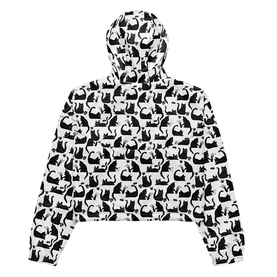 Bad Cats Patterned Windbreaker, Black product image (9)