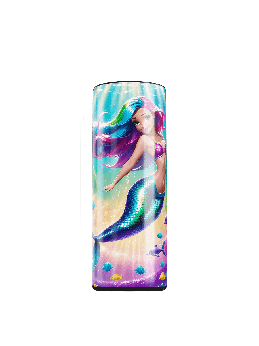 Mermaid Princess 20 oz Skinny Stainless Steel Tumbler - v4 product image (1)