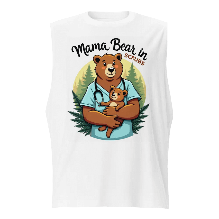 Mama Bear in Scrubs Muscle Tank product image (1)