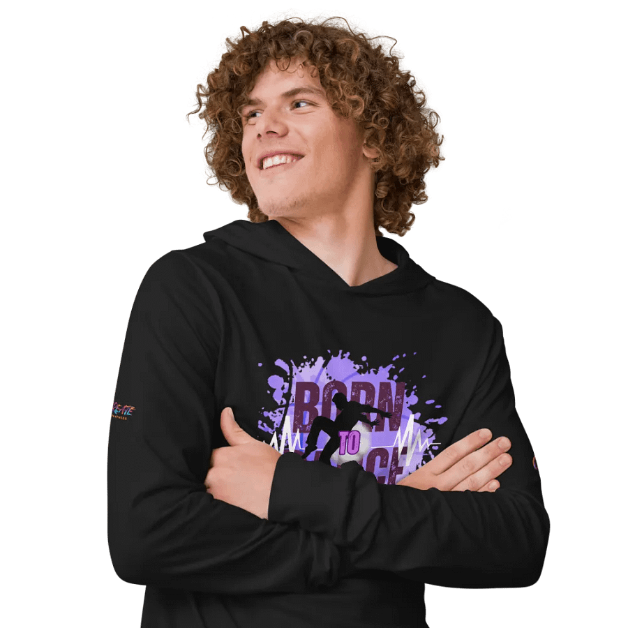 Energetic Born to Dance His Silhouette Hoodie product image (10)