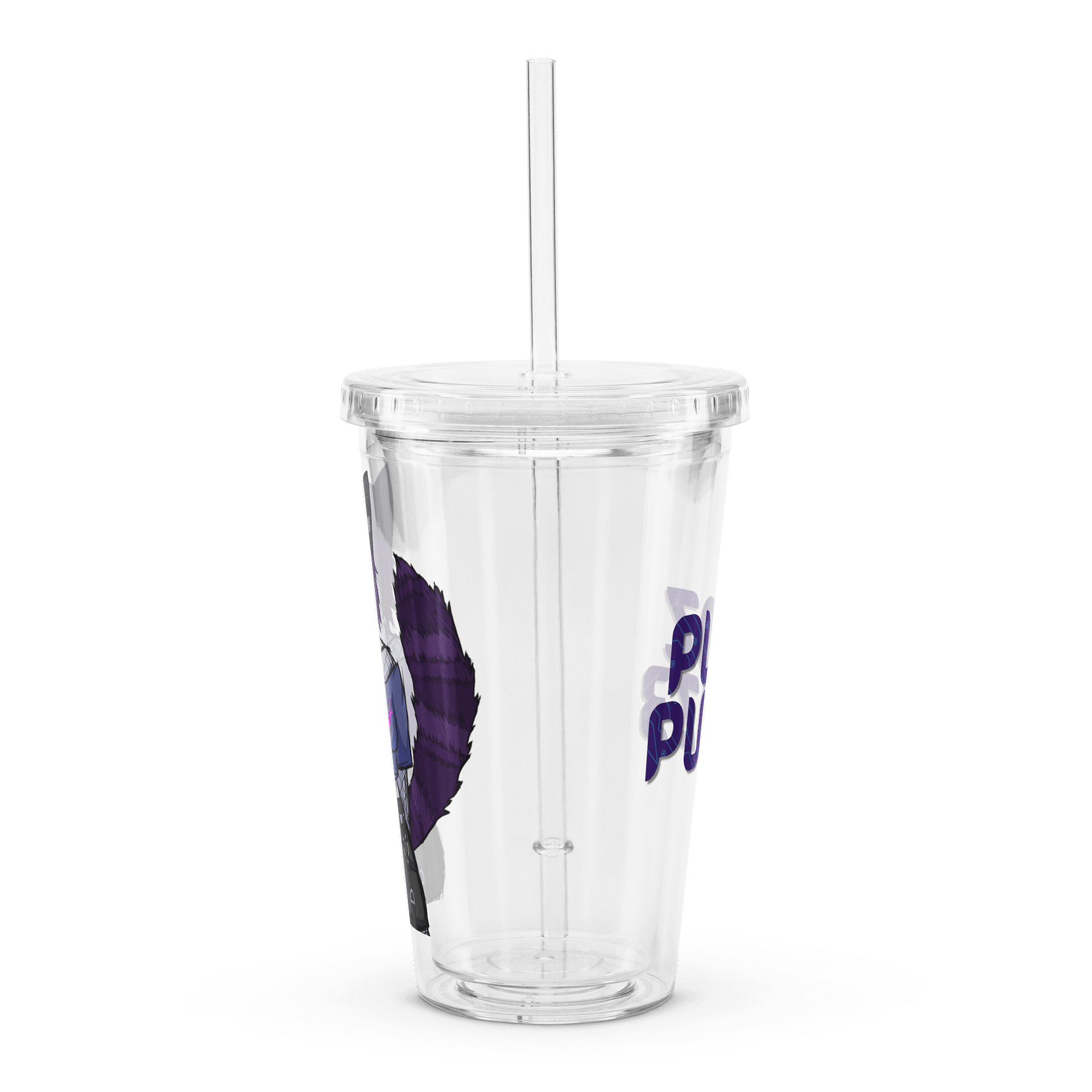 Punk Pudz Clear Plastic Tumbler w/ Straw product image (3)