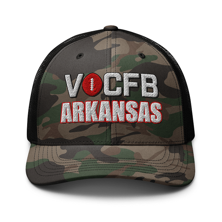 Arkansas VOCFB Camo Trucker Hat product image (1)
