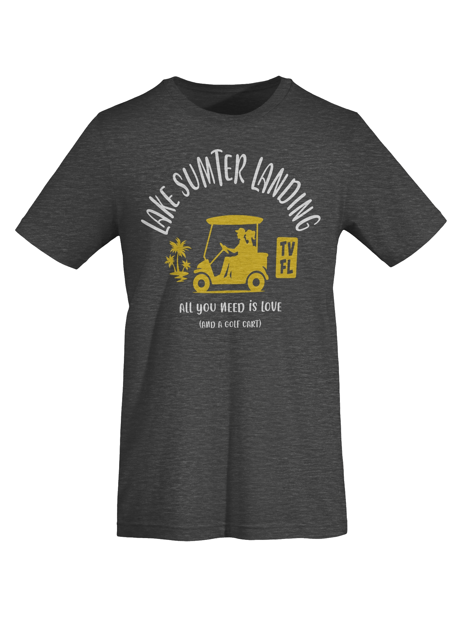 Lake Sumter Landing TV Florida USA Golf Cart Design T-shirt product image (4)