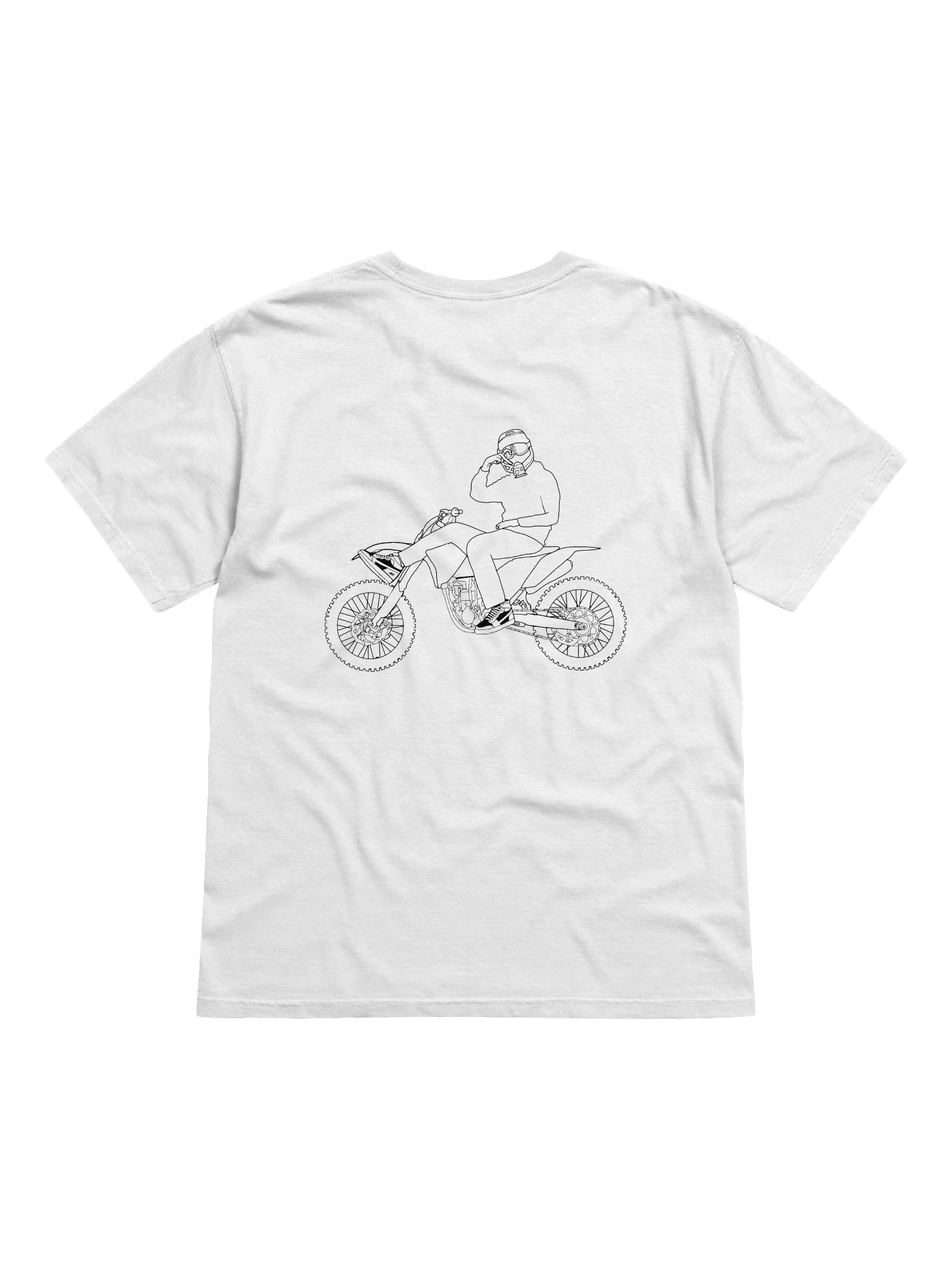 Bike and signature outline (Black) | Shirt product image (66)
