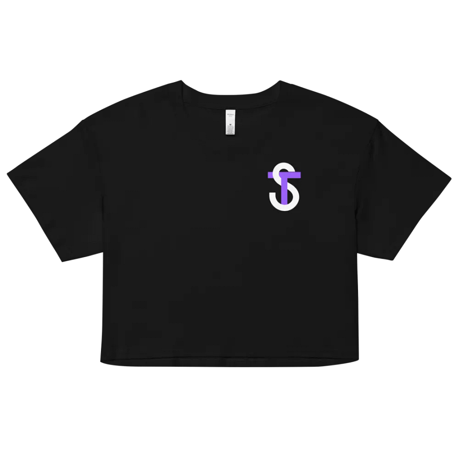 Monogram Purple/Wht Crop Top product image (7)