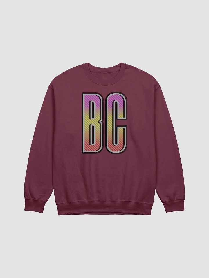 BC British Colombia Block Letters Vibrant Crewneck Sweatshirt product image (5)