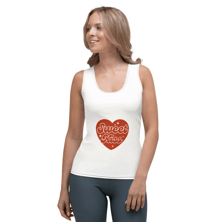 Sweet Kiss Heart Print Women's Tank Top product image (1)