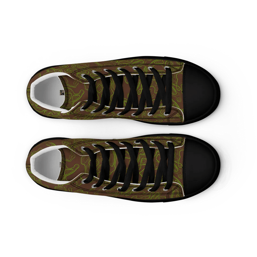 Topographic shoes brown green product image (9)