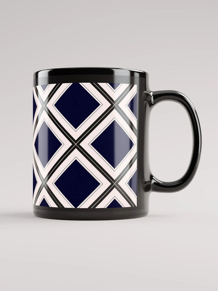 Black Diamonds Surrounded By White Black Mug product image (1)