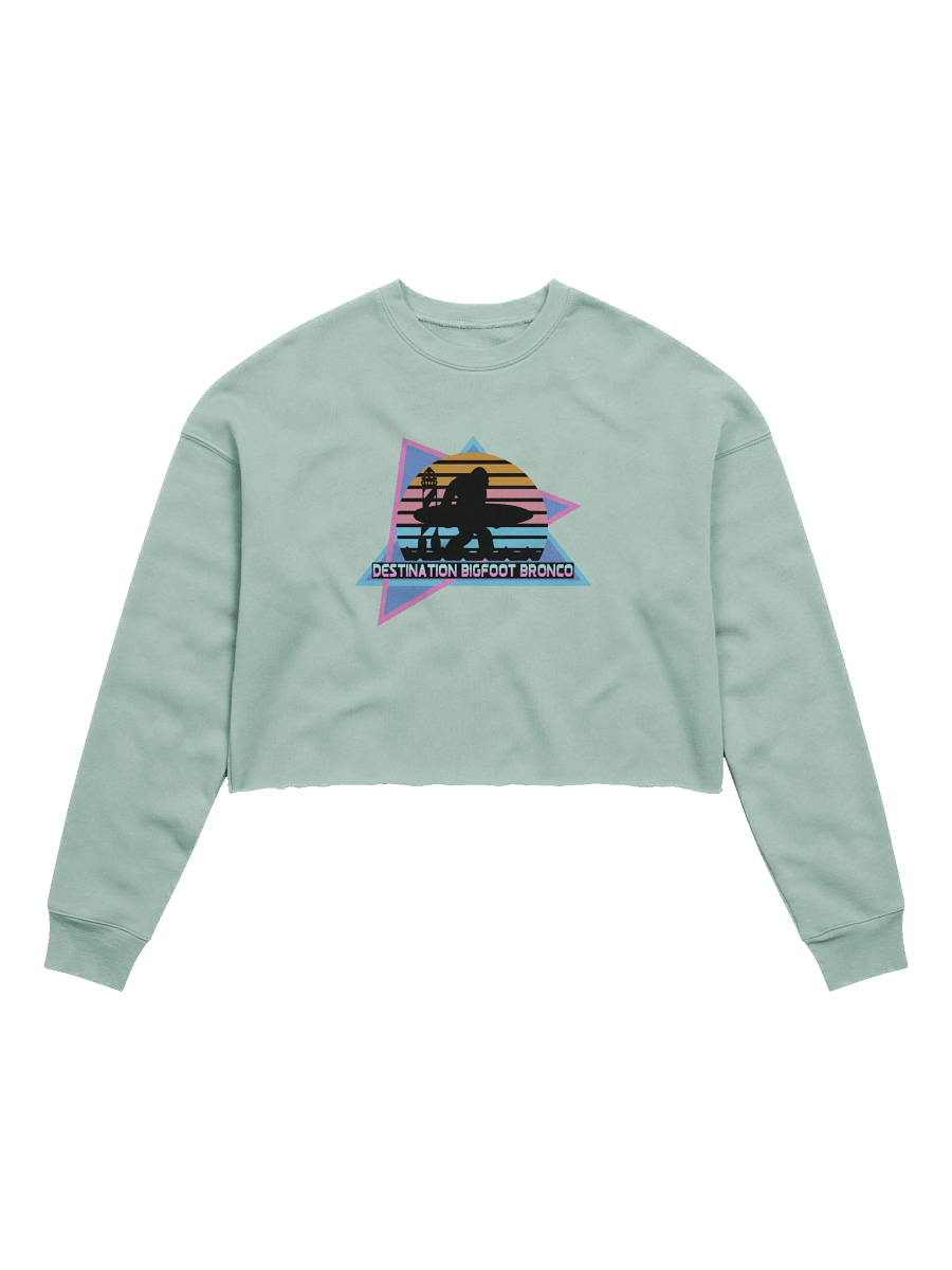 Destination Bigfoot Bronco Retro-Inspired Bella+Canvas Women's Fleece Crop Sweatshirt (Multiple Colors Available) product image (25)