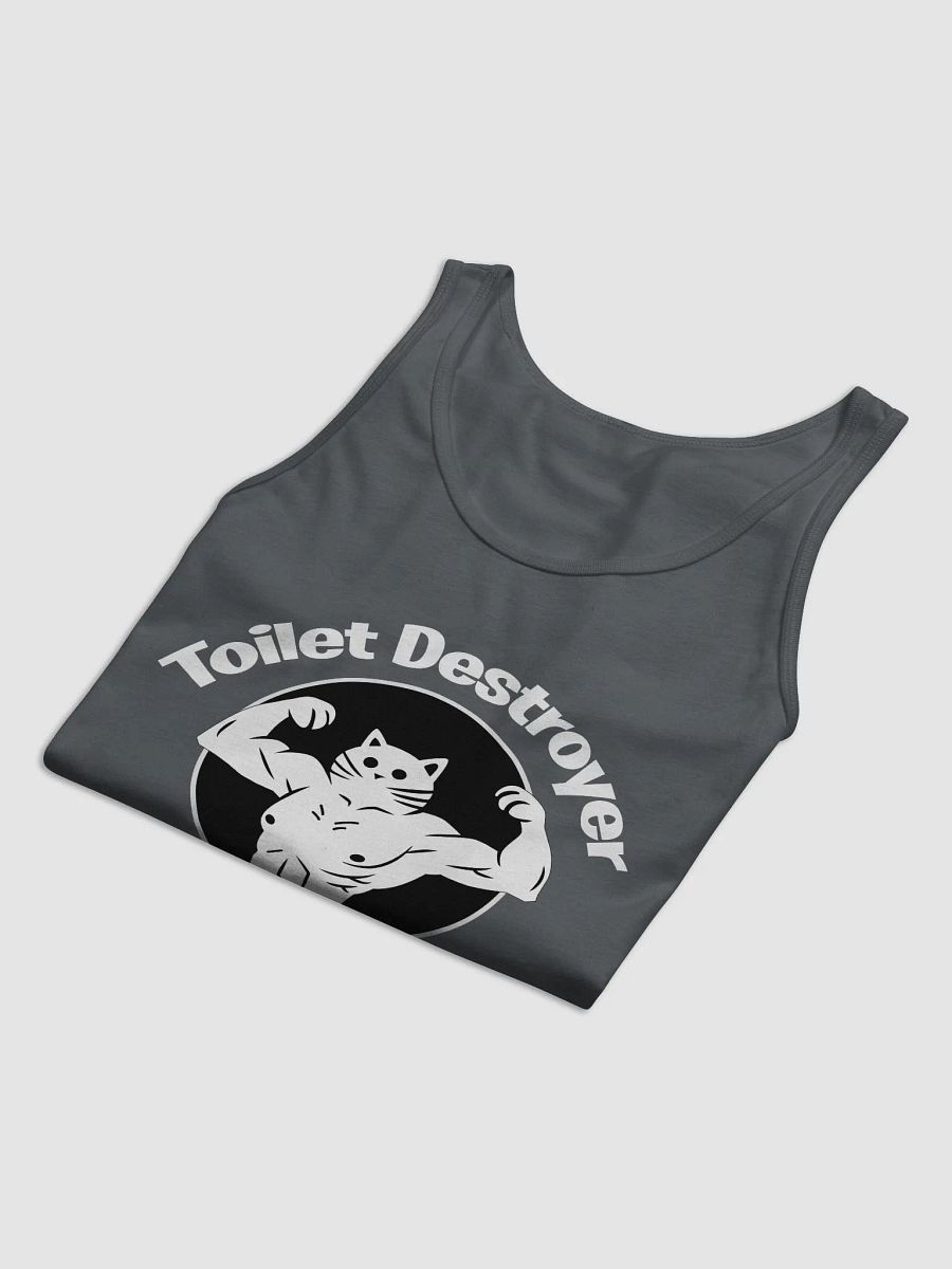 Toilet Destroyer White Logo Tank Top product image (6)