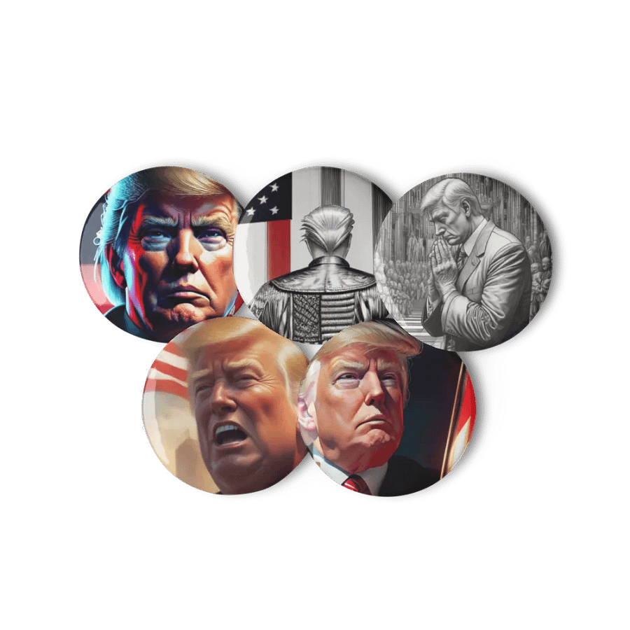 Patriotic Portrait Pin Set 4 product image (6)