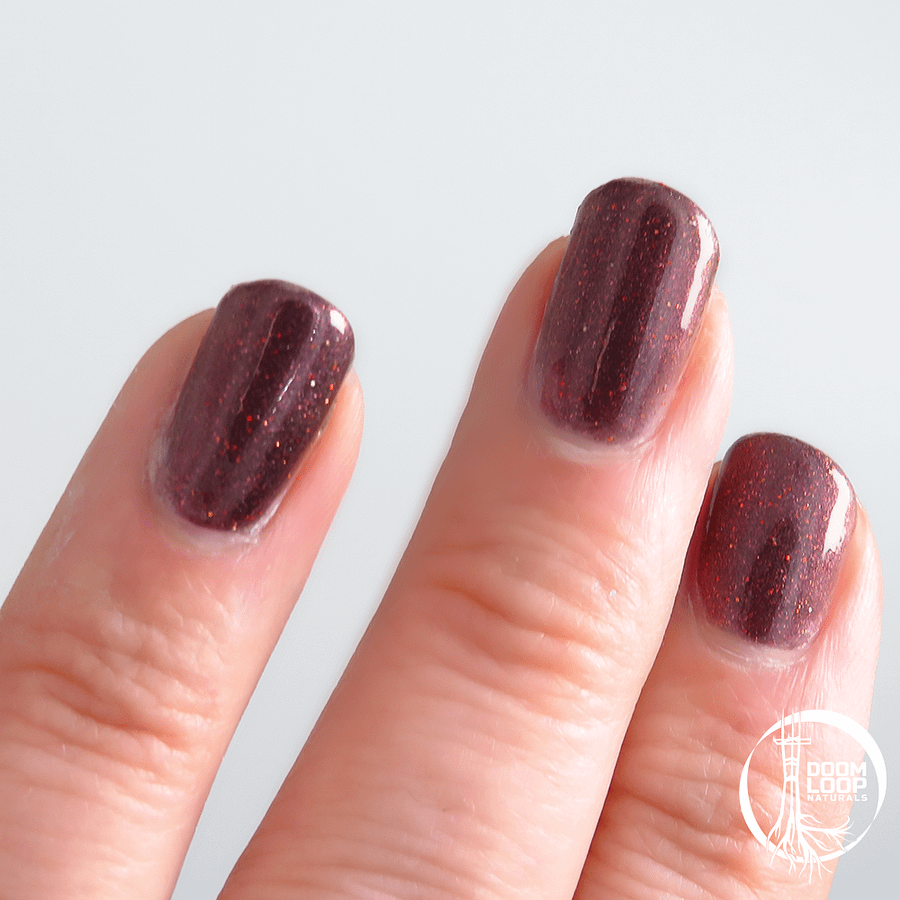 REDSHIFT - Deep Maroon Glitter Nail Polish product image (5)