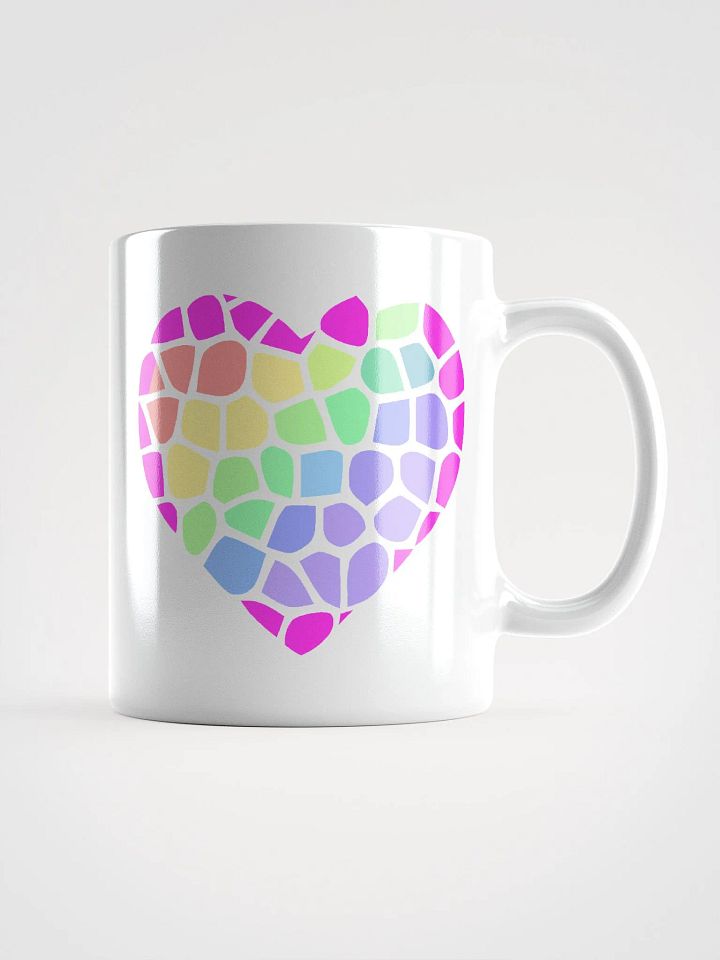 Double Down Heart Mug - White product image (1)