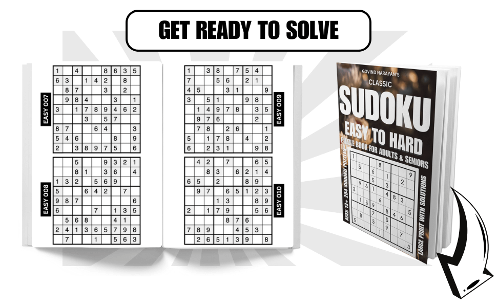 204 Classic Sudoku Easy to Hard Puzzle | Ebook | Printable product image (3)