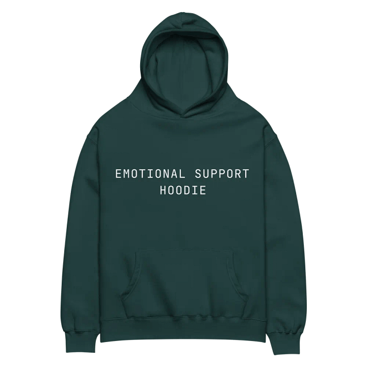 Emotional Support Hoodie II (Green) product image (1)