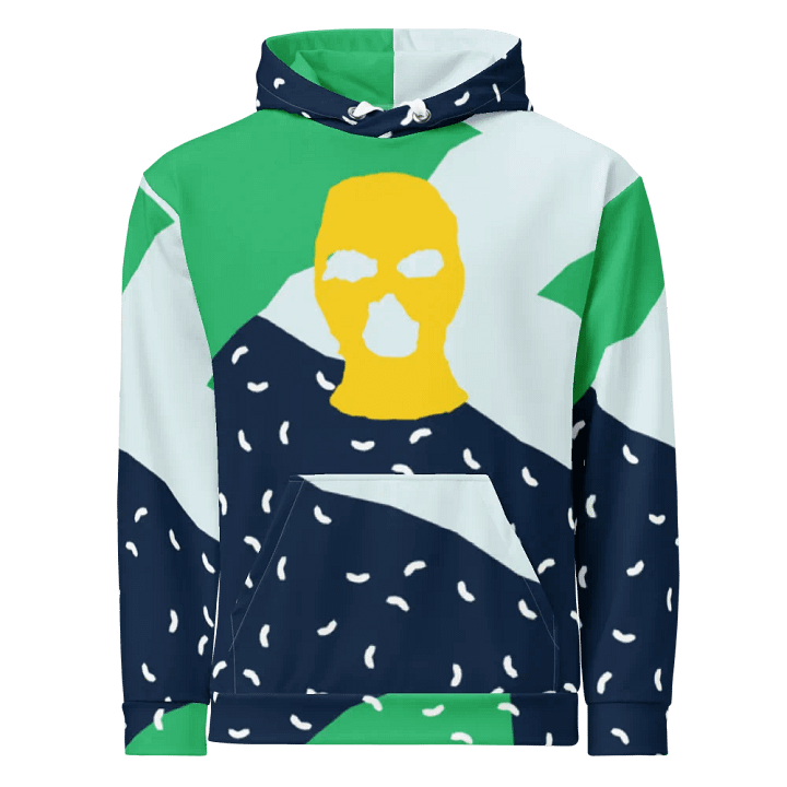 YELLOW SKI MASK SCRAP HOODIE product image (1)