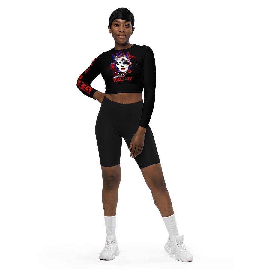 Psycho Oracle // Recycled Long Sleeve Crop Top product image (4)