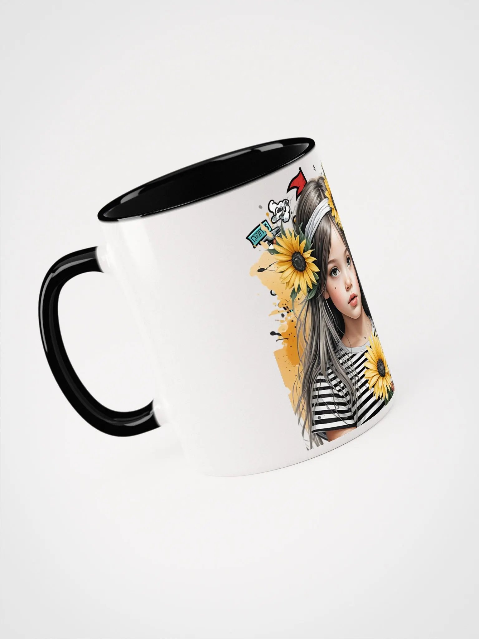Sunflower Girl Ceramic Mug product image (3)