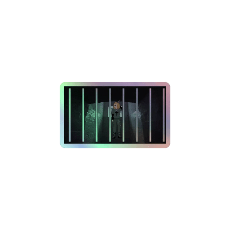 rhysie jail sticker