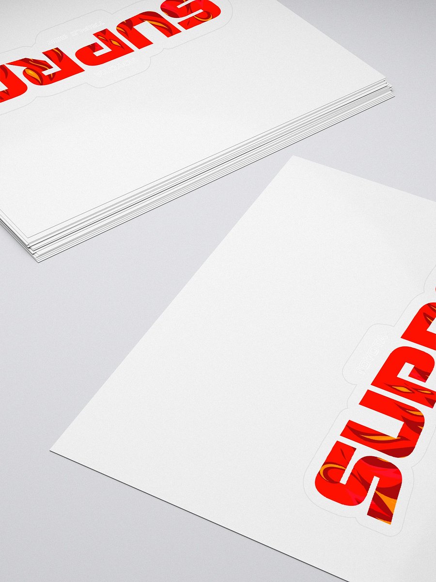 Flaming SUPRA Kiss Cut Stickers product image (4)