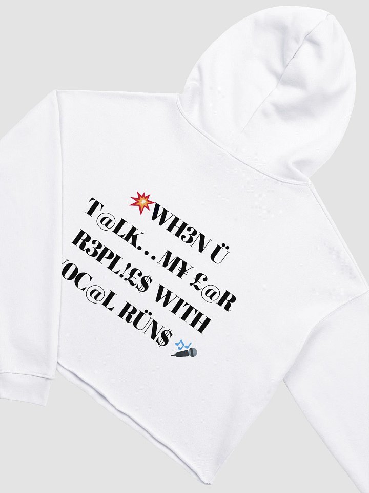 $.T.@.T - V0C@L RÜN$ Fleece Crop Hoodie product image (2)