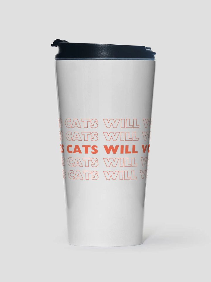 Loves Cats Will Vote Travel Mug product image (1)