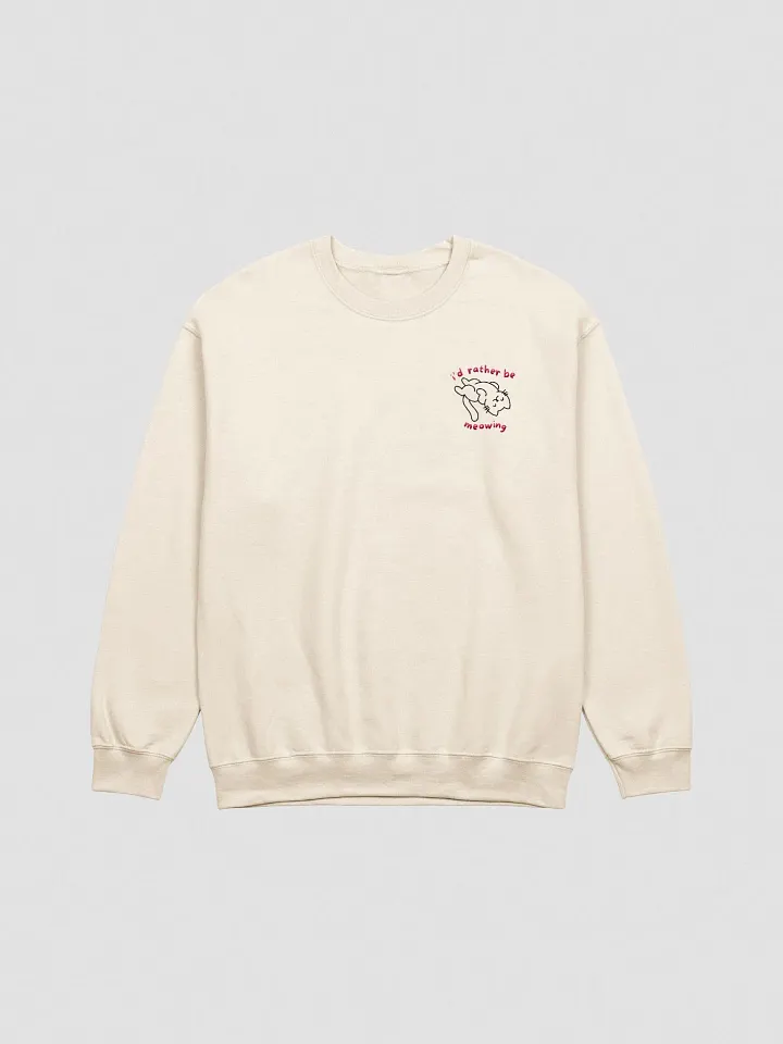 I'd Rather Be Meowing Embroidered Sweatshirt product image (4)