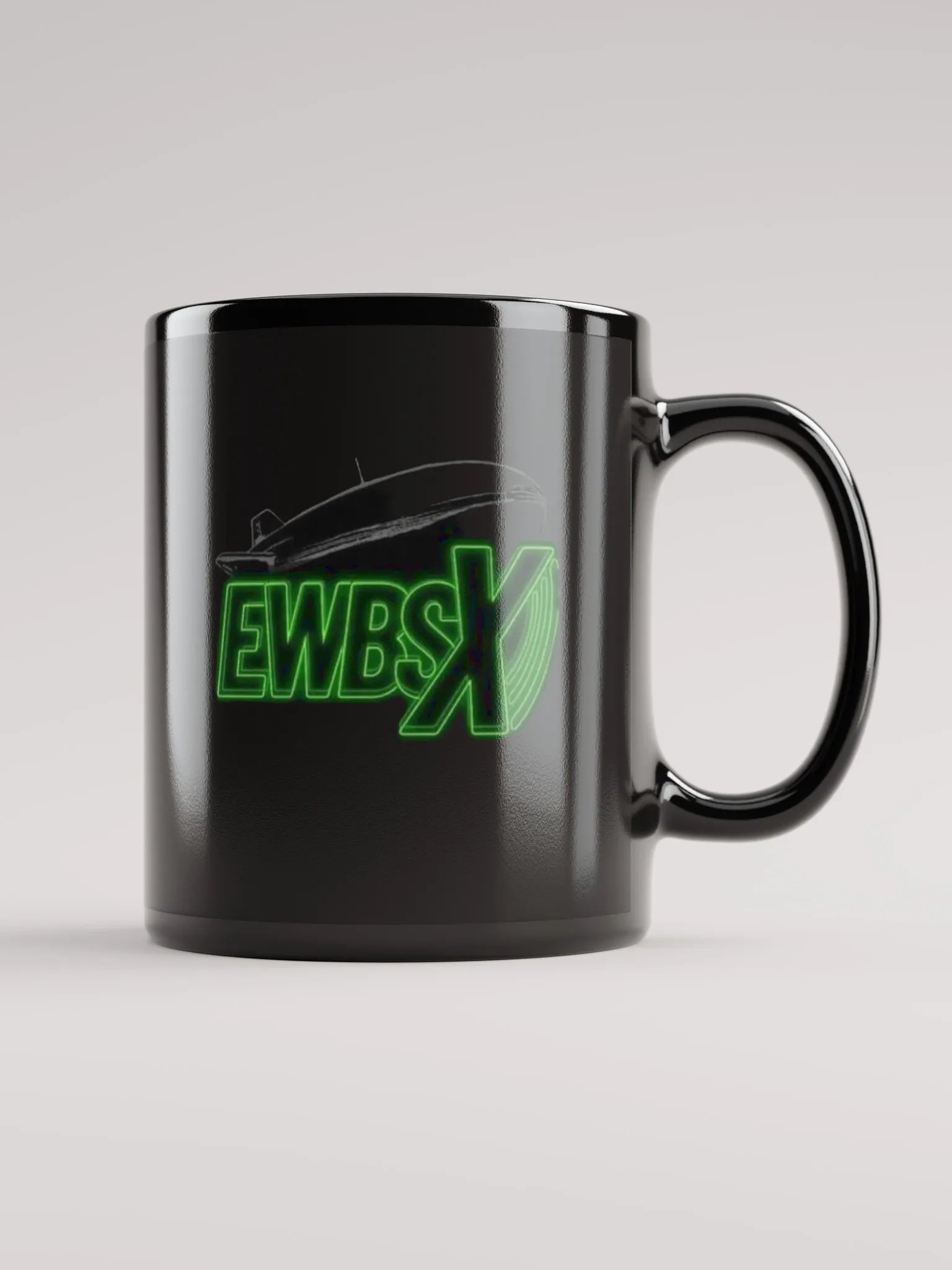 Glossy Black Logo Mug product image (2)