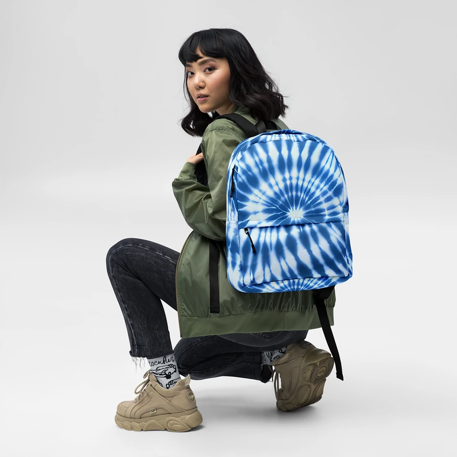 Tie Dye #17 - Blue & White - Backpack product image (4)