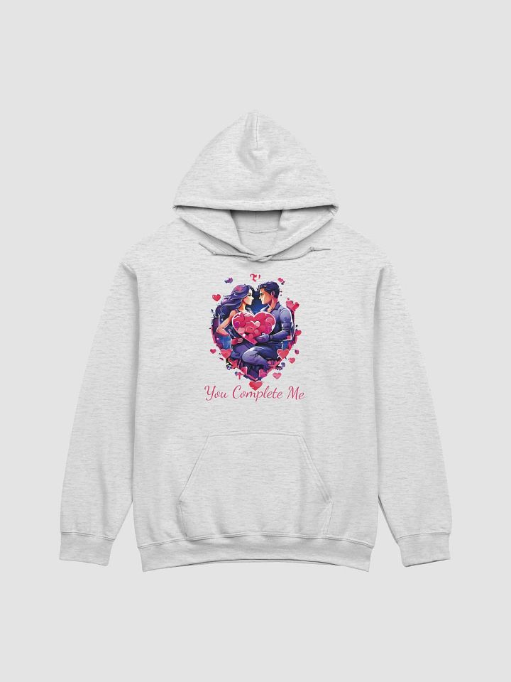 You Complete Me Funny Colorful Gildan Classic Unisex Hoodie for Couples - Perfect Husband-Wife, Boyfriend-Girlfriend Gift product image (1)