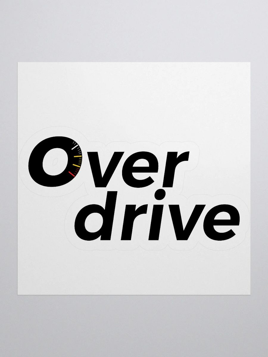overdrive kiss cut sticker product image (1)