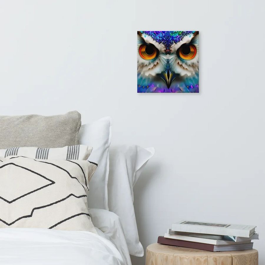 Fantasy Fractal Owl Art - v17 product image (6)