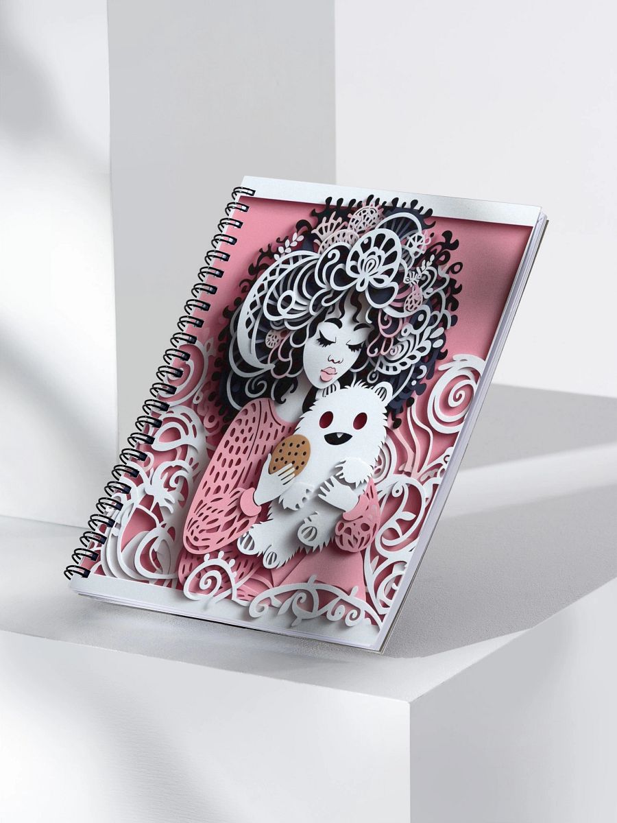 Whimsical Spirals Spiral Notebook product image (3)