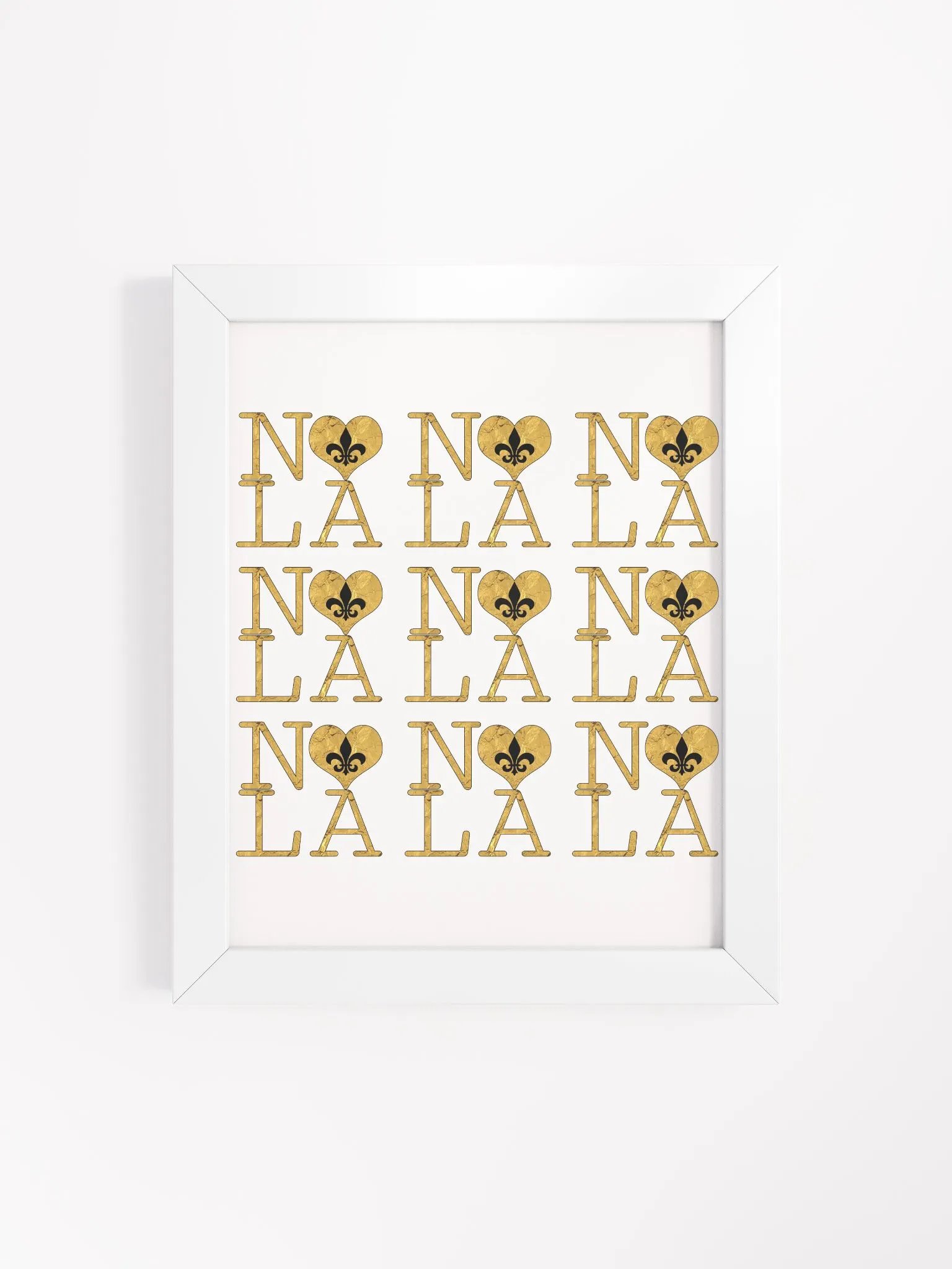 I LOVE NOLA **LEGACY POSTER** (FULL GOLD WRAP + OUTLINE) product image (4)