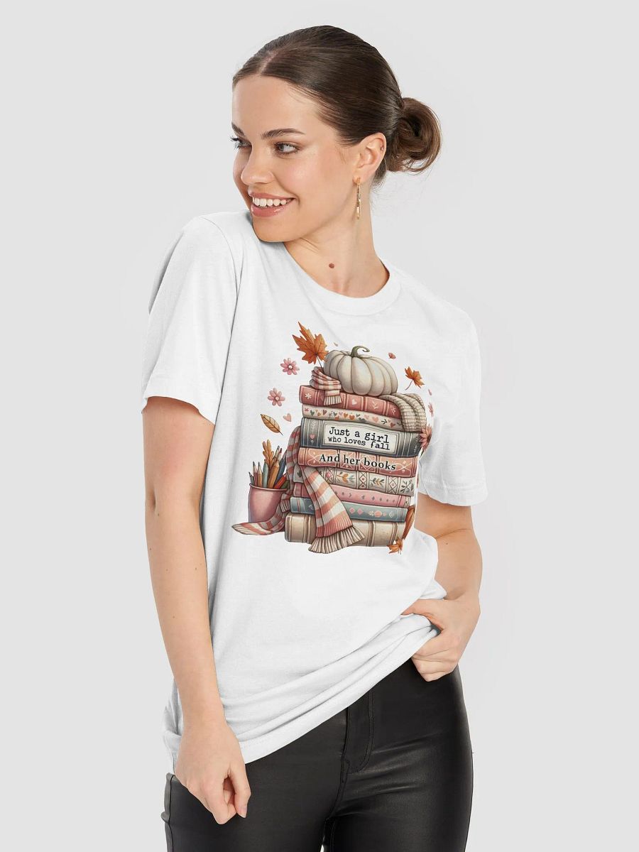 Just A Girl Who Loves Fall And Her Books T shirt product image (78)