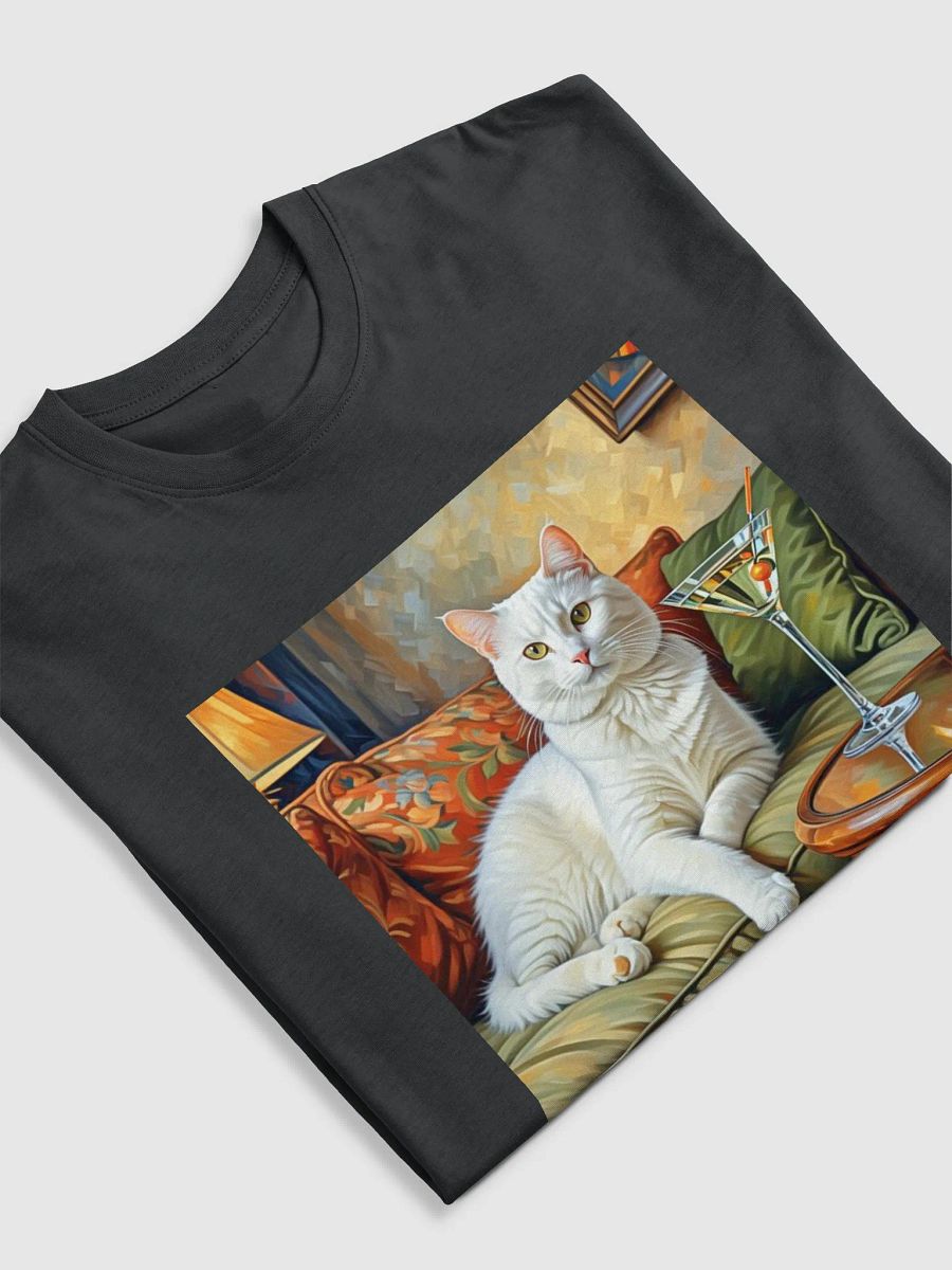 CLASSEY CAT ON COUCH NEXT TO MARTINI product image (5)