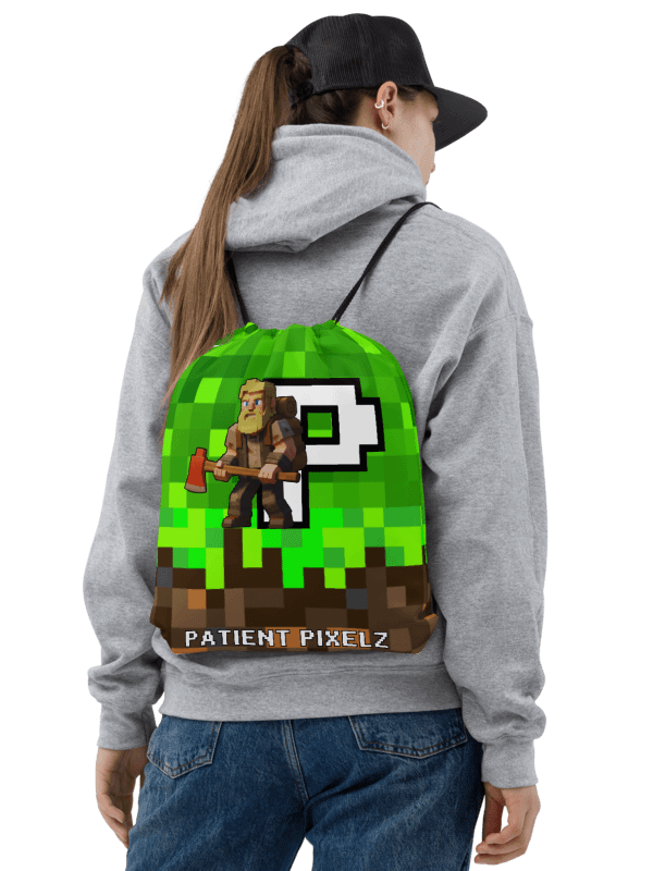Patient PixelZ P Logo Drawstring Bag (PixelZ My Craft) product image (2)
