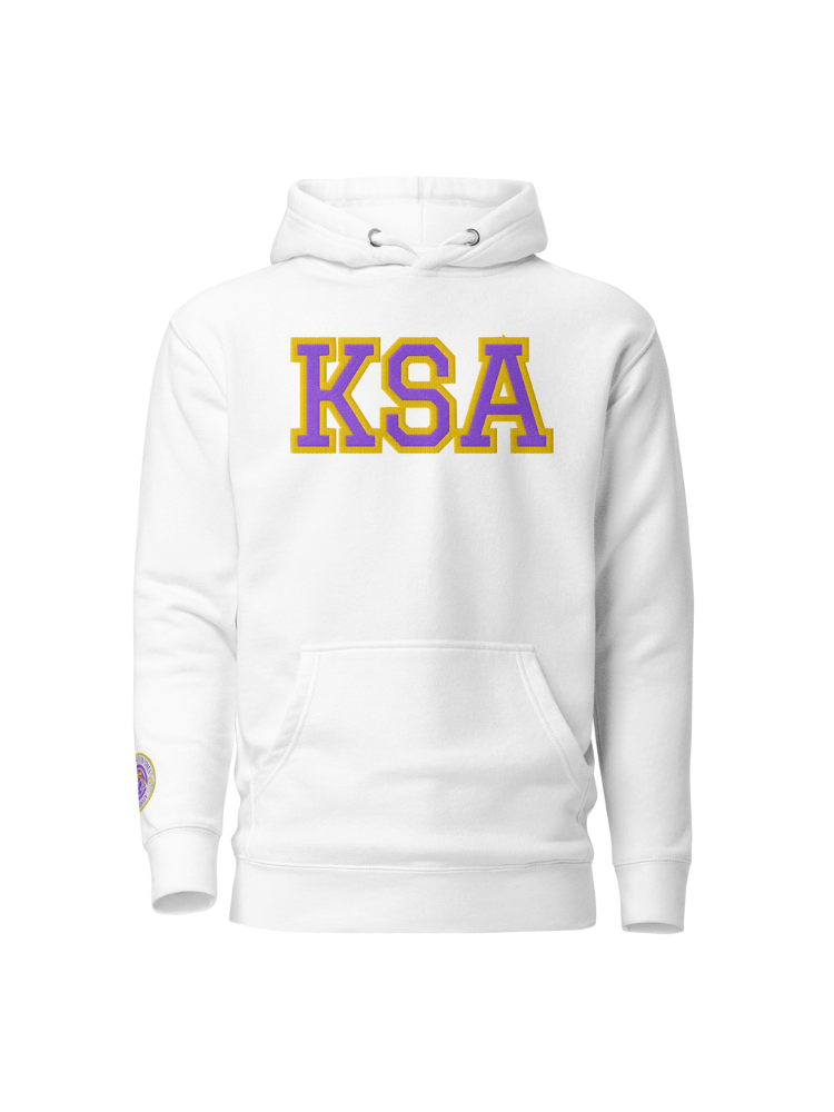 KSA Embroidered Hoodie (White) product image (1)