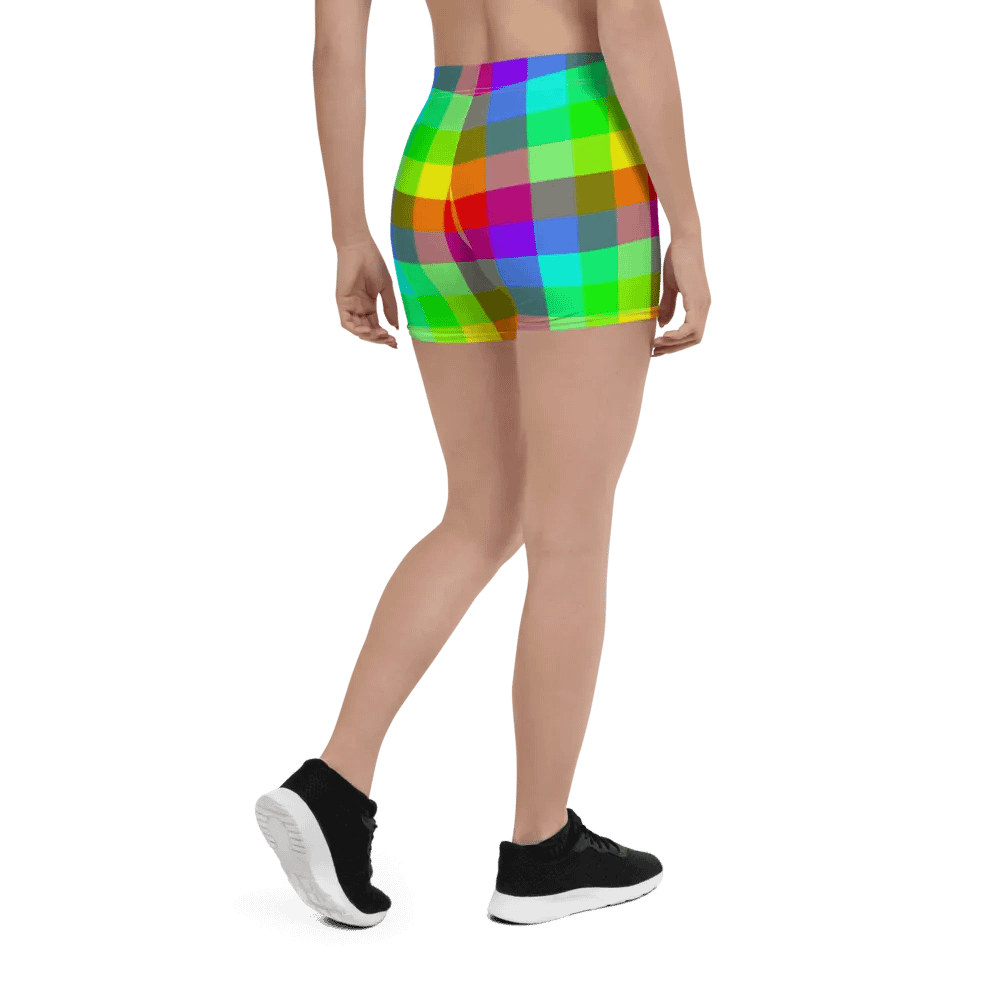 Rainbow Checkers Shorts product image (12)