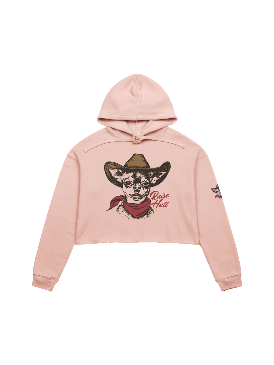 Raise Hell Chihuahua Crop Hoodie product image (5)