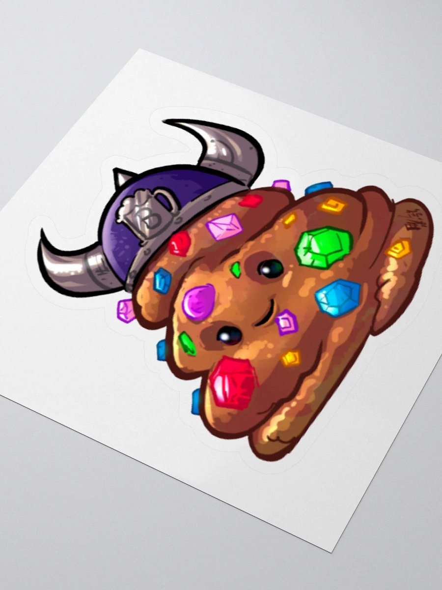Crystalized poop sticker product image (3)