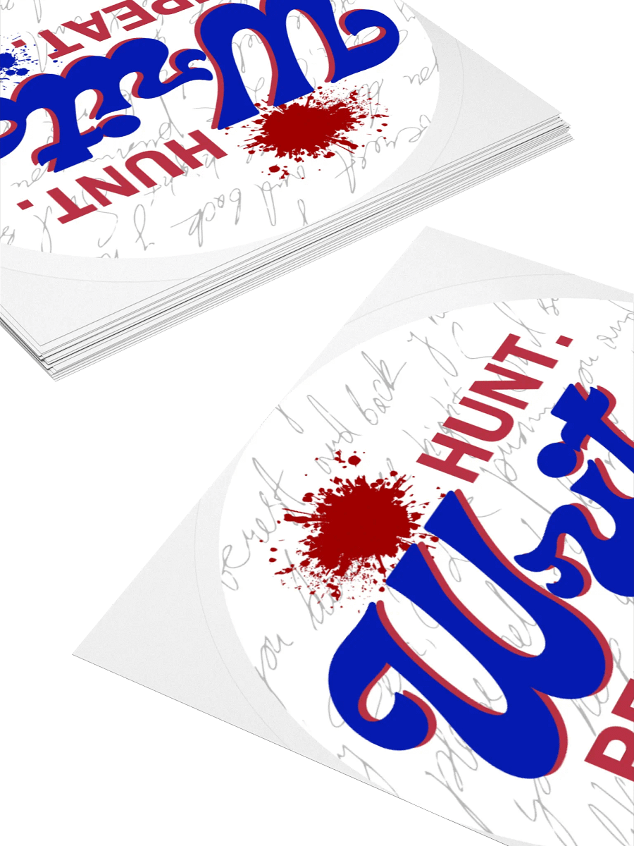 Hunt. Write. Repeat. Sticker product image (12)