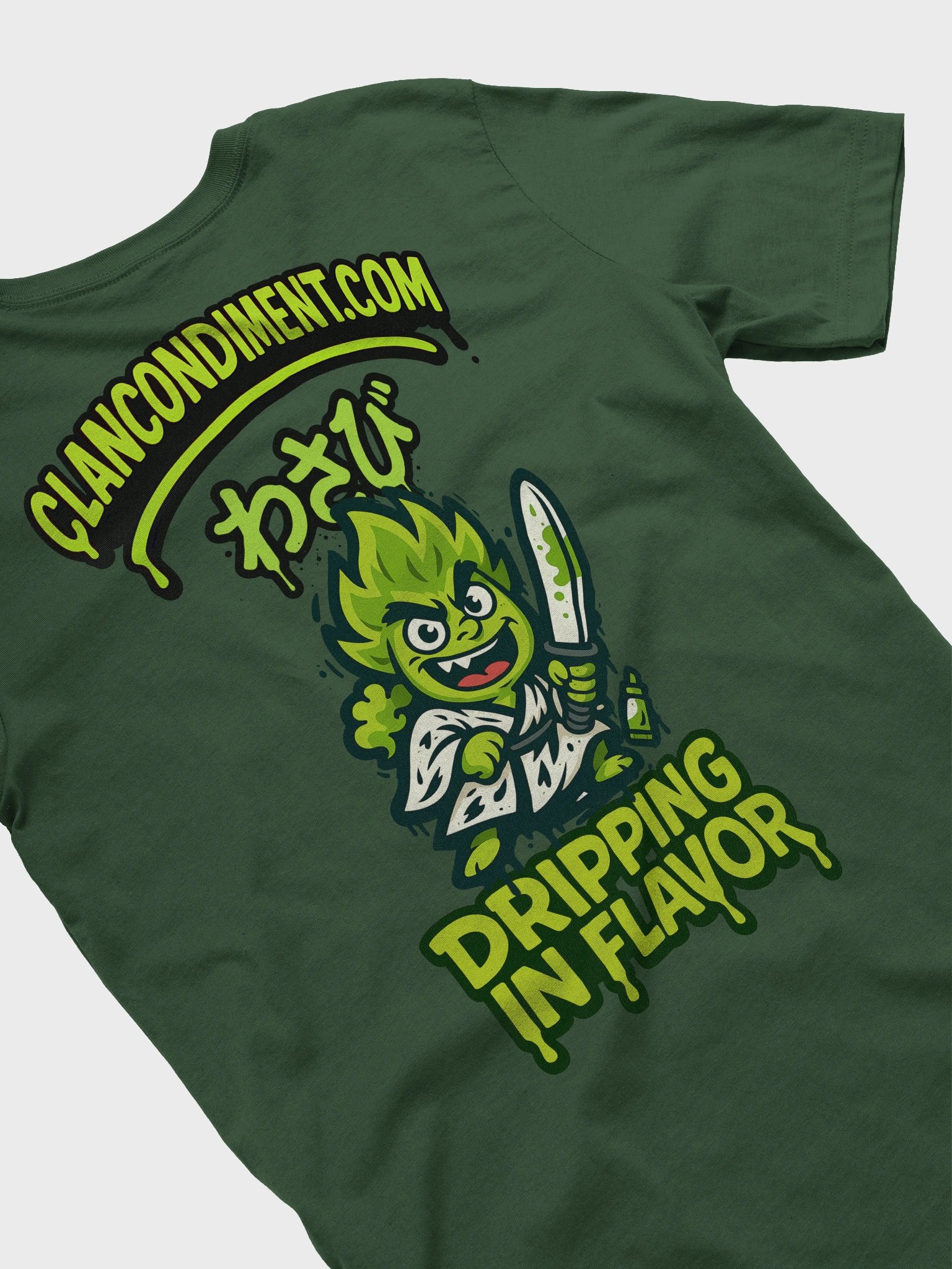Wasabi Warrior Chibi Tee | Front Crest + Full Back Print product image (1)