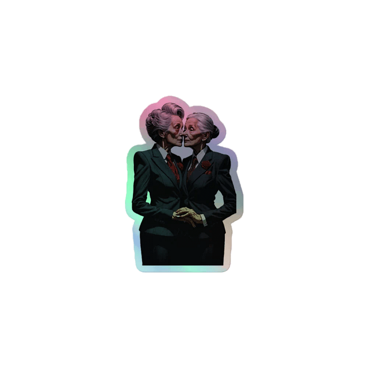 Slightly Menacing LGBTQ+ Holo Sticker product image (1)
